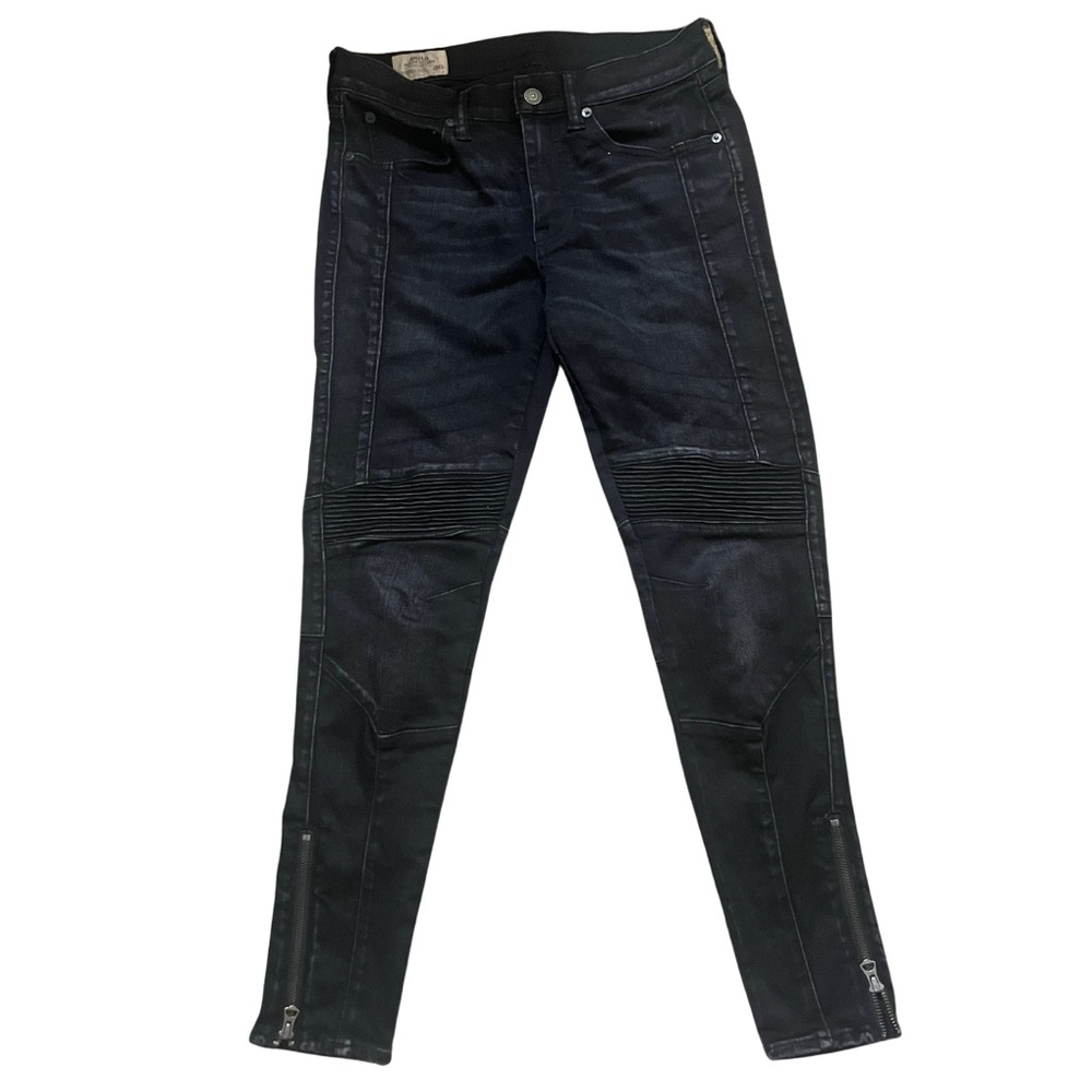 Polo Ralph Lauren Dungarees black moto jeans size 28 
*Never worn*